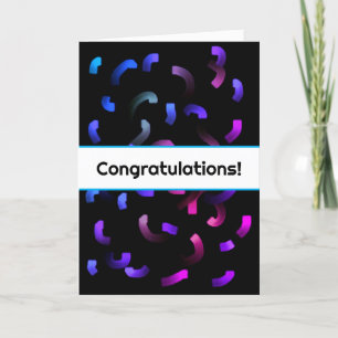 Paint Strokes Gefeliciteerd Kaart