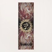 Paint Strokes Modern Abstract OM Lotus Yoga Mat (Achterkant)