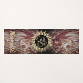 Paint Strokes Modern Abstract OM Lotus Yoga Mat (Voorkant (horizontaal))