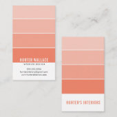 PAINT SWATCH CHIP modern interieur ombre sinaasapp Visitekaartje (Voorkant / Achterkant)