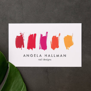 Paint Swatches Rood/Sinaasappel Visitekaartje