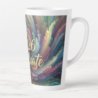 Paint Swirl 2026 Graduate Mug Latte Mok