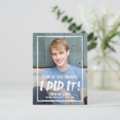 Paint the Town Afstuderen aangekondigd Uitnodiging Briefkaart (Staand voorkant)