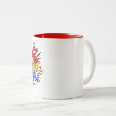 Paint Tube Smile Teacher Mug (Devant droit)