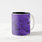 Paint violet et violet Splash Mug à café à deux to (Devant droit)