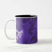 Paint violet et violet Splash Mug à café à deux to (Gauche)