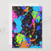 Paintball Anniversaire Fête Invitation (Dos)