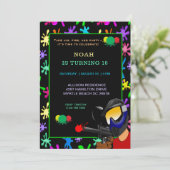 Paintball Anniversaire Fête Invitation (Debout devant)