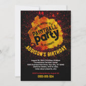 Paintball Anniversaire fête Invitation personnalis (Devant)