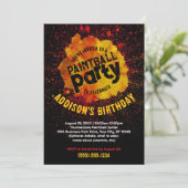 Paintball Anniversaire fête Invitation personnalis (Debout devant)