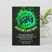 Paintball Anniversaire fête Invitation personnalis (Debout devant)