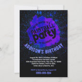 Paintball Anniversaire fête Invitation personnalis (Devant)