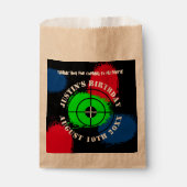 Paintball Anniversaire fête sacs pour gâteries (Devant)