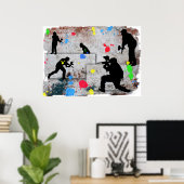 Paintball Battle Poster (Thuiskantoor)