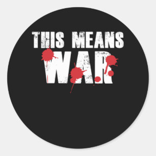Paintball betekent een marker-cadeau van de oorlog ronde sticker