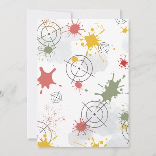 Paintball Birthday Invitation Take Aim & Get Ready (Dos)