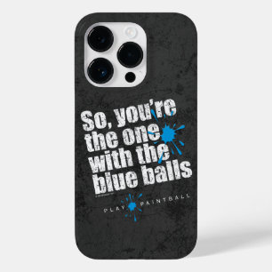 Paintball Blue Balls Case-Mate iPhone 14 Pro Hoesje