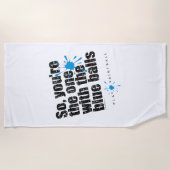 Paintball Blue Balls Strandlaken (Voorkant)