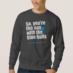 Paintball Blue Balls Trui