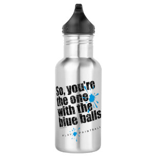 Paintball Blue Balls Waterfles