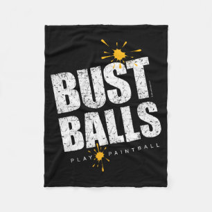 Paintball Bust Balls Fleece Deken