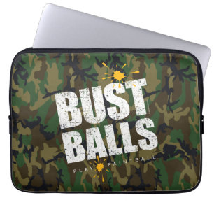 Paintball Bust Balls Laptop Sleeve