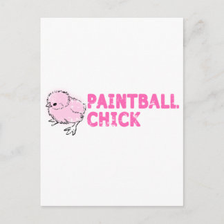 Paintball Chick Briefkaart