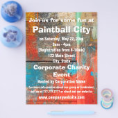 Paintball Corporate Event of Fundraiser Flyer (Enkel)