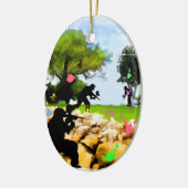 Paintball in de lente keramisch ornament (Links)