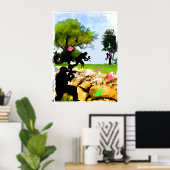 Paintball in de lente poster (Thuiskantoor)