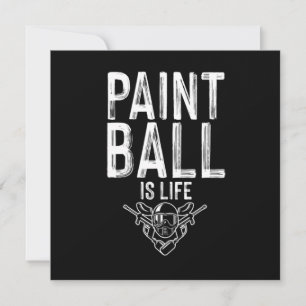 Paintball Is Leven Paintball Speler Marker Cadeau Kaart
