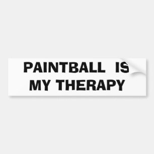 Paintball is mijn therapie bumpersticker