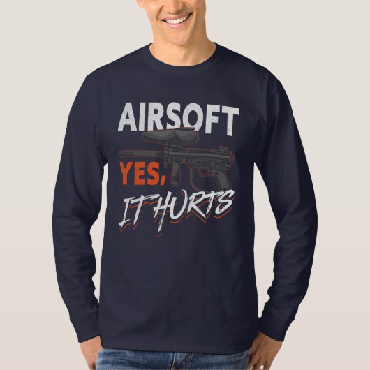 Paintball Ja Het Hurft Partij Buiten T-shirt (Voorkant)
