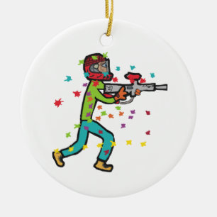 Paintball Keramisch Ornament