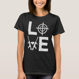 Paintball Love Woodsball Paintballer Paint Pistool T-shirt