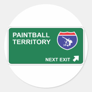 Paintball Next Exit Ronde Sticker
