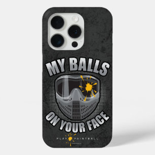 Paintball op je gezicht iPhone 15 pro case