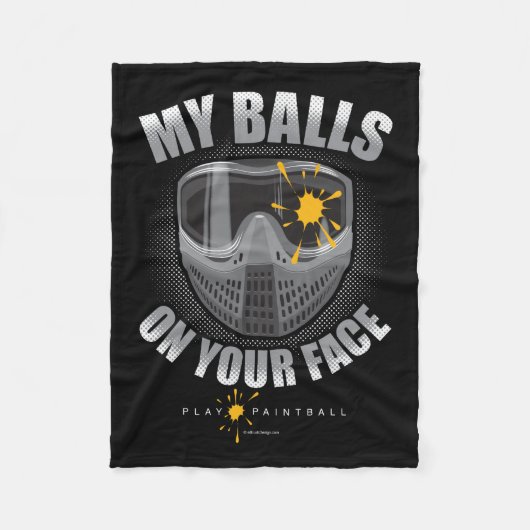 Paintball op je gezicht fleece deken (Voorkant)