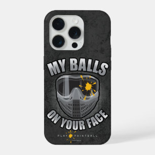 Paintball op je gezicht iPhone 15 pro hoesje