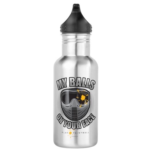 Paintball op je gezicht waterfles  (Rechts)