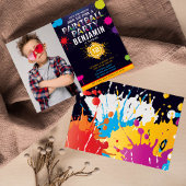 Paintball Party Anniversaire Photo Invitation