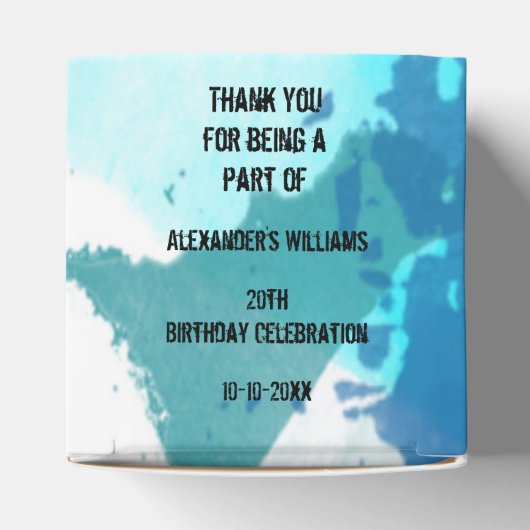 Paintball Party Bedankdoosjes (Bovenkant)