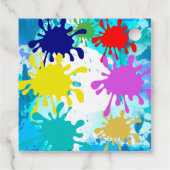 Paintball Party Bedankjes Labels (Achterkant)