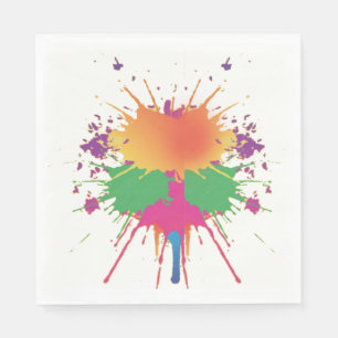 Paintball Party Napkins Servetten