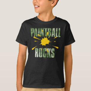 Paintball Rocks (groen) T-shirt