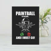Paintball roept cadeau voor paintballspeler kaart (Staand voorkant)