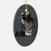 Paintball Shooter - Doel Keramisch Ornament (Rechts)