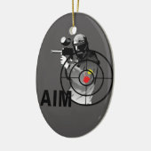 Paintball Shooter - Doel Keramisch Ornament (Links)