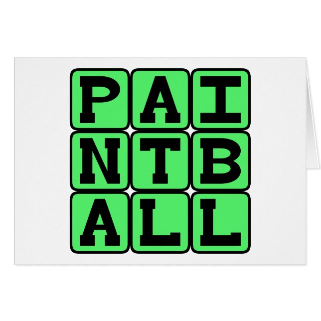 Paintball, sport (Voorkant Horizontaal)