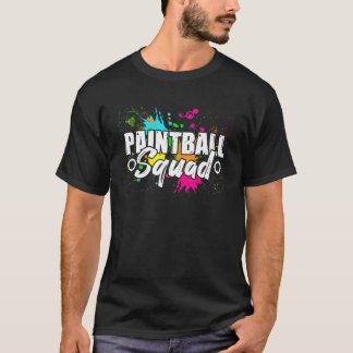 Paintball Squad Matching Verjaardagsfeestje Famili T-shirt